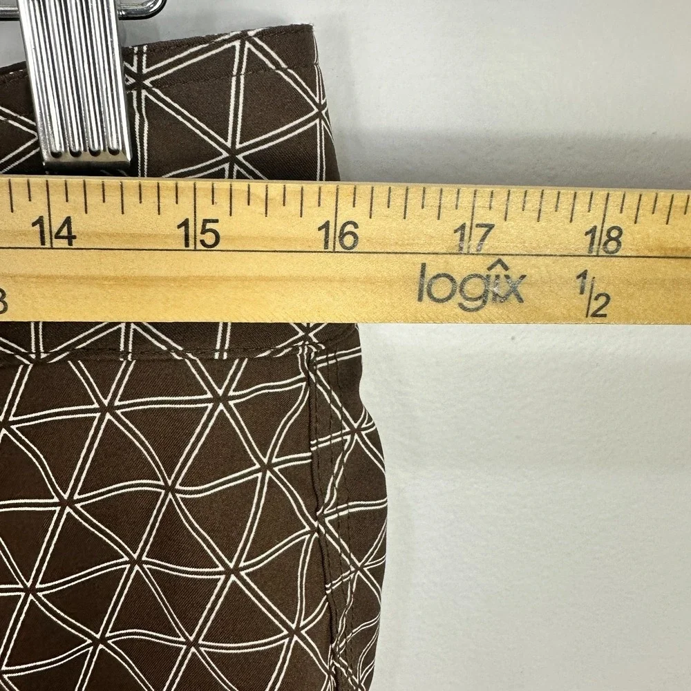 The North Face Board Shorts Men 32‎ Brown Geometric Beach Resort Surf Earthy